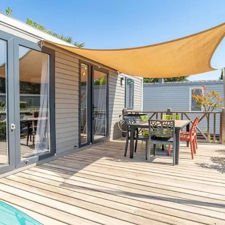 Mobil-home 3ch Climatise 5 500m Vendres